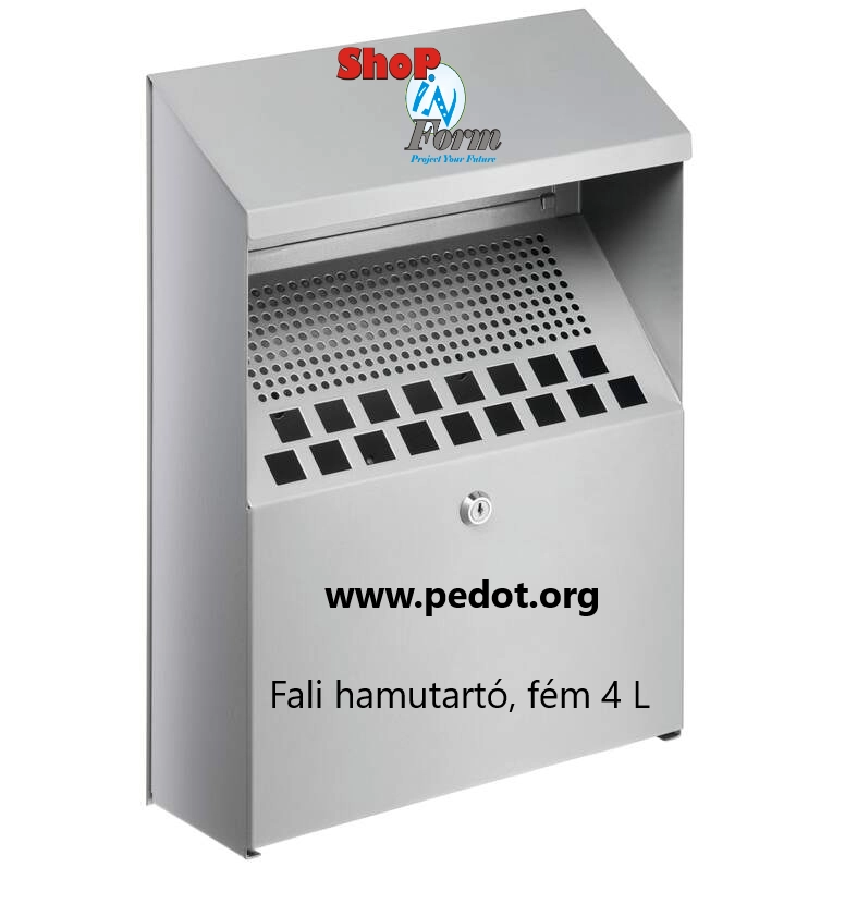 Fali hamutartó, speciális epoxigyanta bevonattal, tűzgátló, esővédett