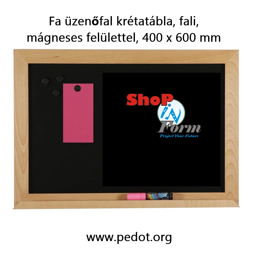 Fali kréta tábla, mágnesezhető felülettel