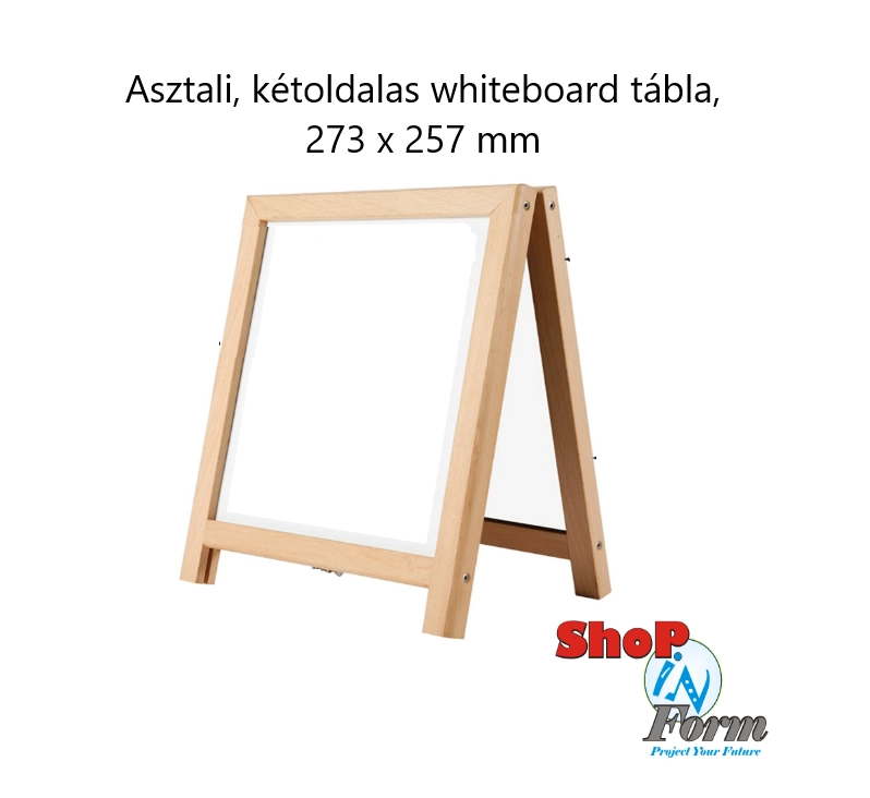 Asztali megállítótábla, klasszikus, A alakú