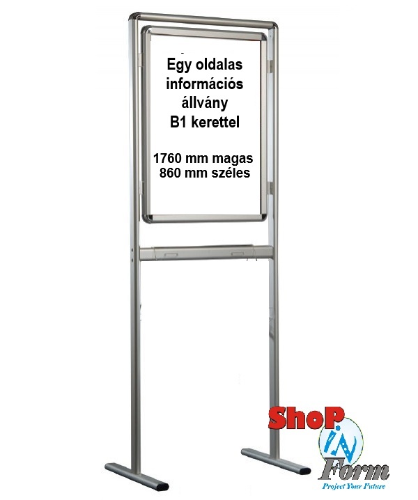 B1 plakáthoz való információs állvány