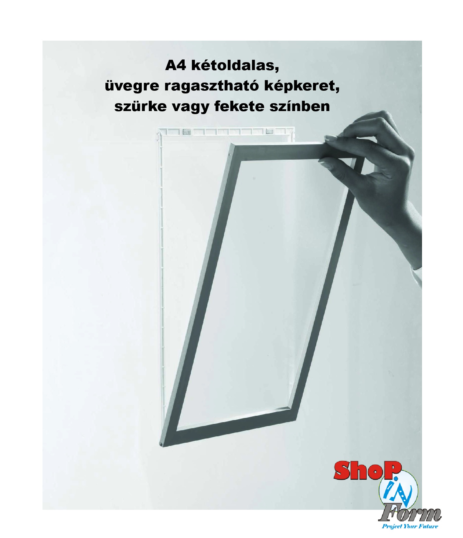 Kirakati, kétoldalas A4 plakáttartó keret