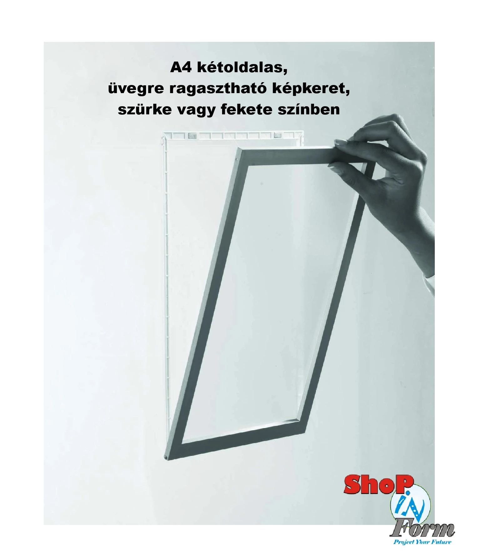 Kirakati, kétoldalas A4 plakáttartó keret
