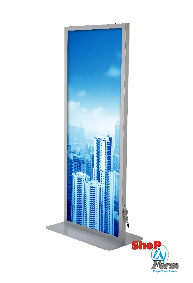 LED kétoldalasan világító reklám totemoszlop, 1714 X 620 mm