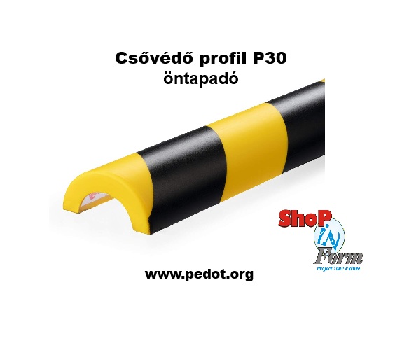Csővédő profil P30 DURABLE®, öntapadó, 5 db/ csomag