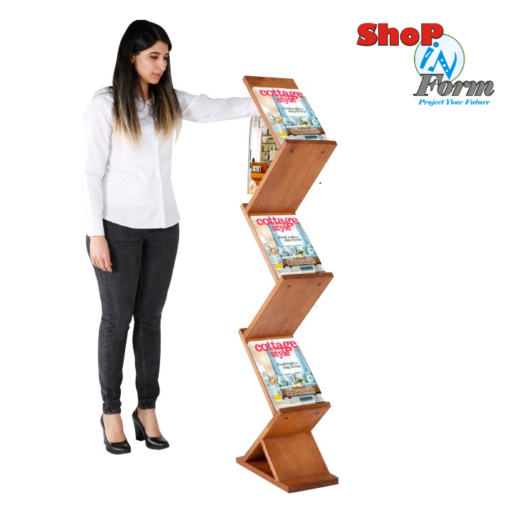 Természetes hatású, stabil A4 prospektustartó / Life-natural and stable A4 brochure display rack