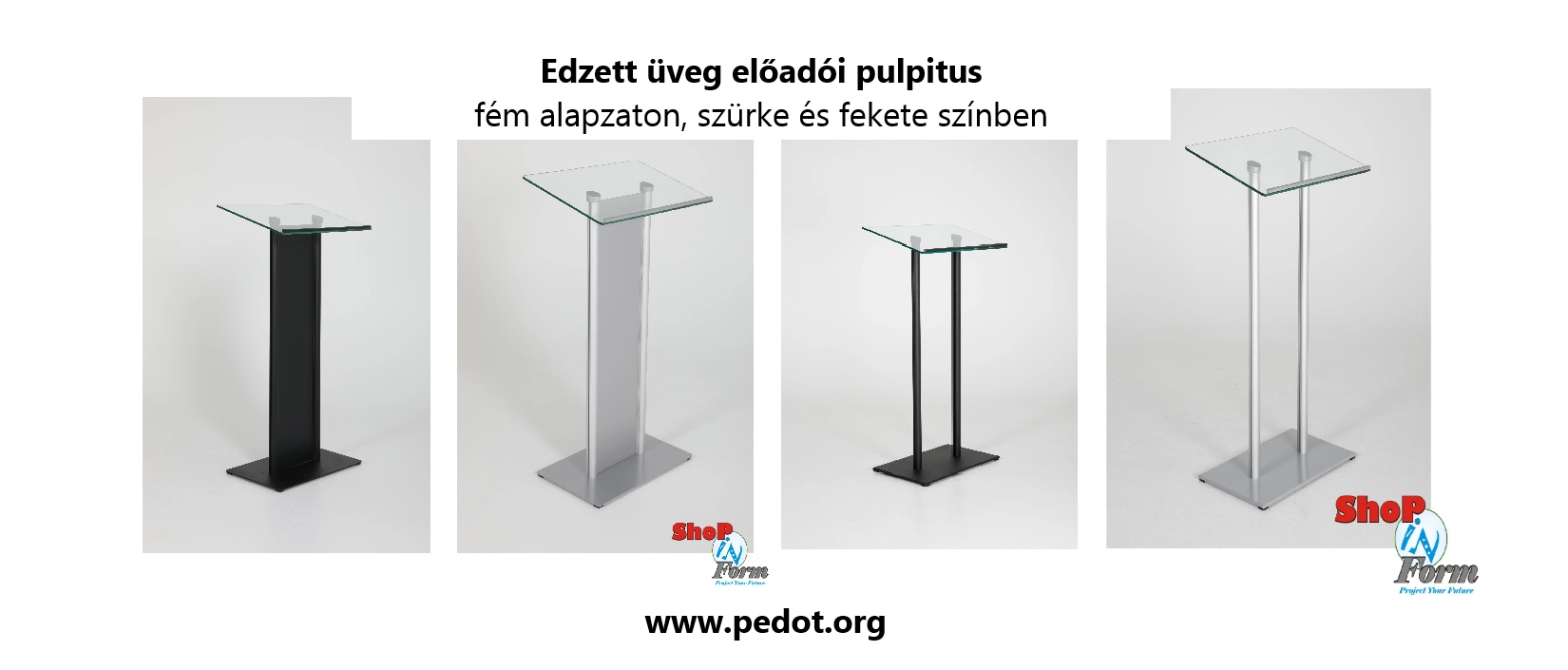 BÉRLÉS RENDEZVÉNYRE: Előadói pulpitus, edzett üveg és stabil fém